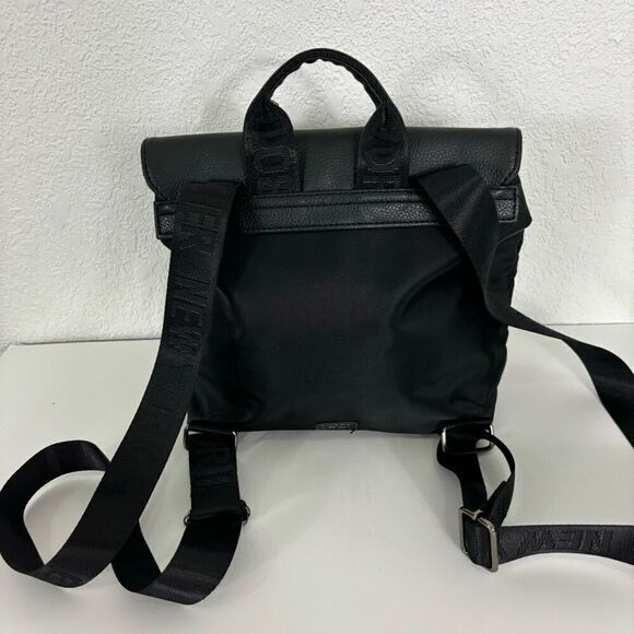 Botkier Black Faux Leather and Nylon Small Backpack - Picture 3 of 5